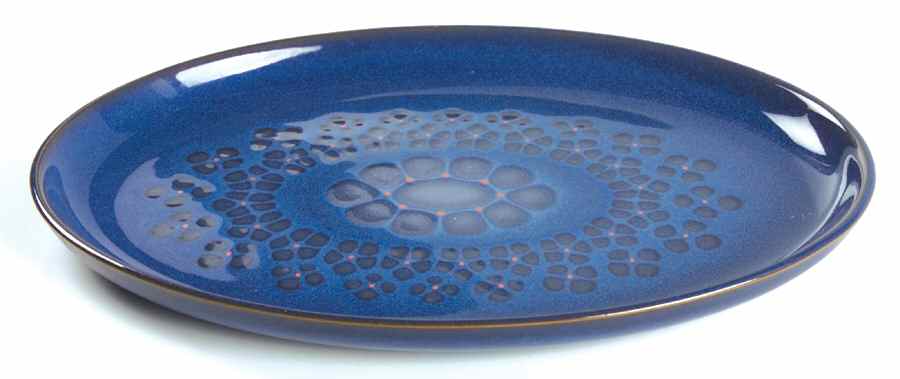 Midnight 12" Oval Serving Platter by Denby-Langley-1
