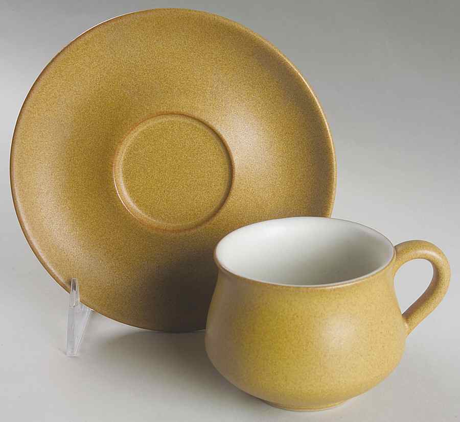Ode Flat Cup & Saucer Set by Denby-Langley-1