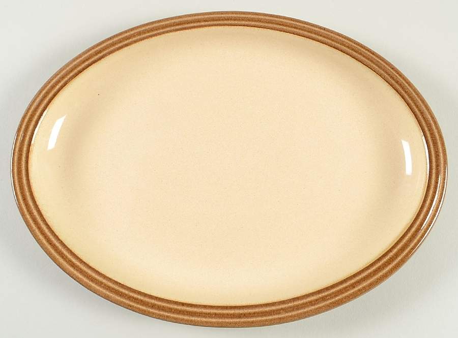 Pampas 12" Oval Serving Platter by Denby-Langley-1