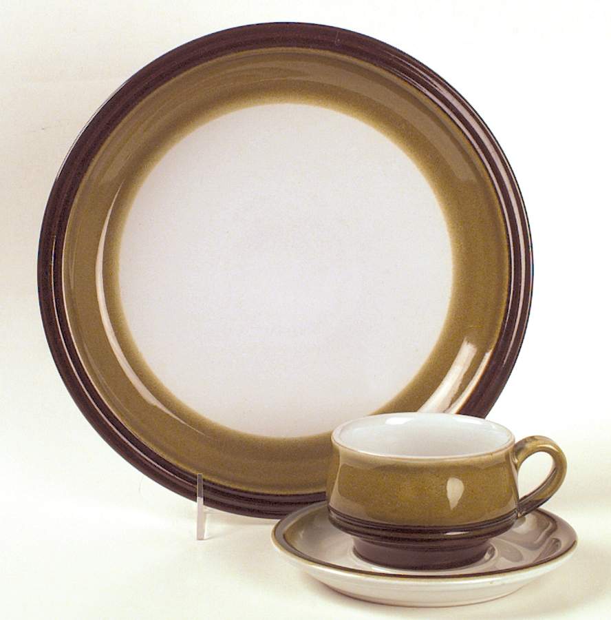 Painter's Palette Brown Dinner Plate by Denby-Langley-1