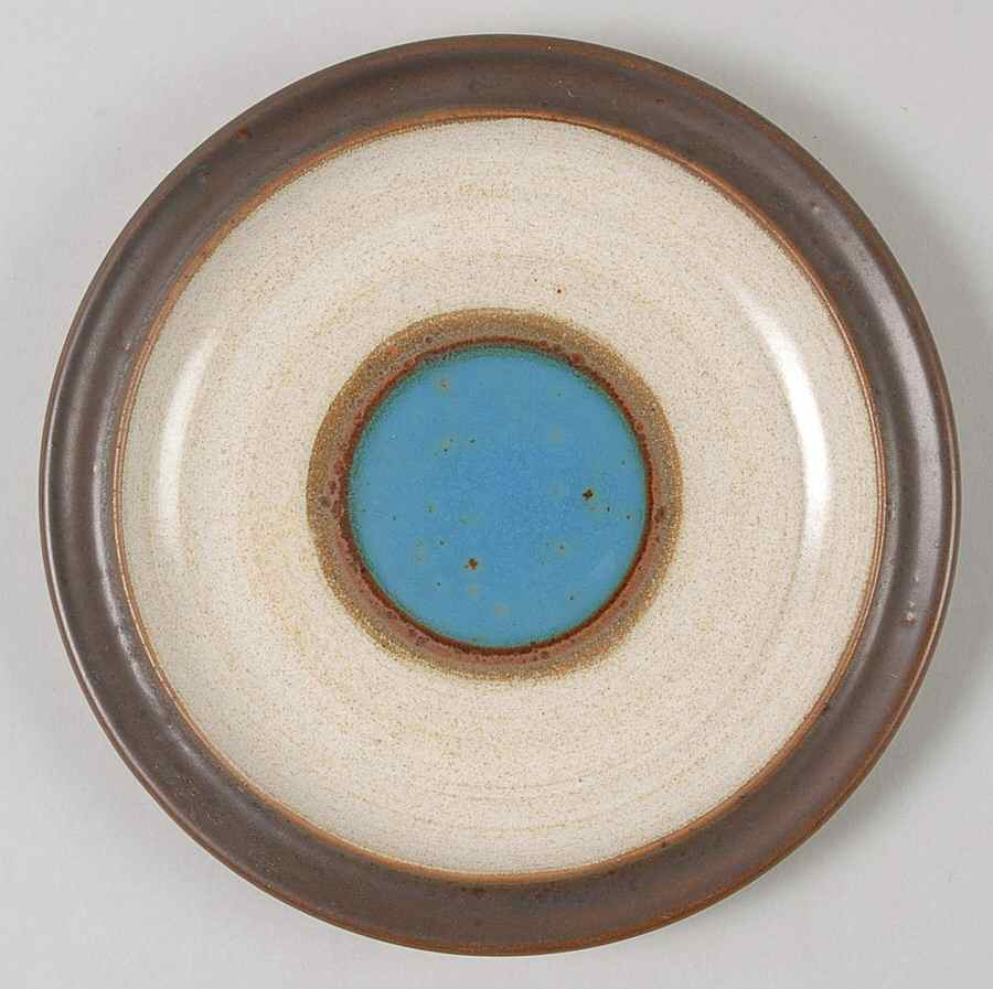 Potter's Wheel Blue Bread & Butter Plate by Denby-Langley-1