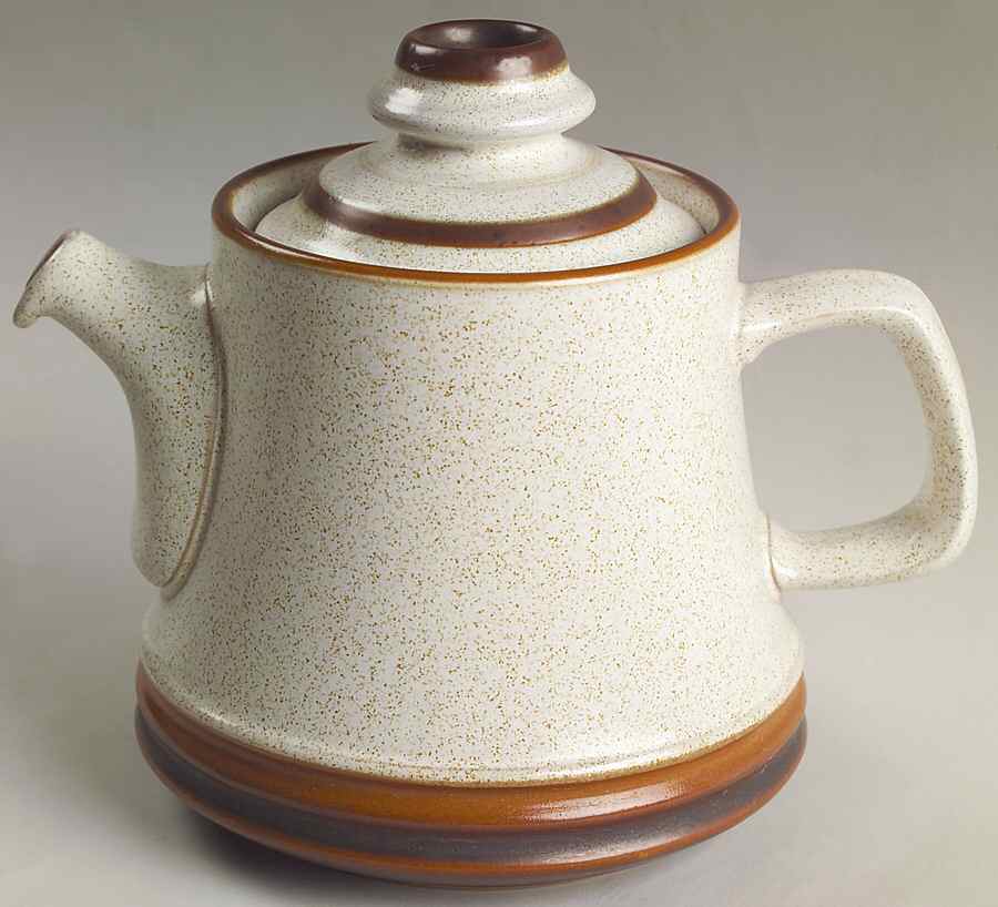 Potter's Wheel Rust Red Small Teapot & Lid by Denby-Langley-1