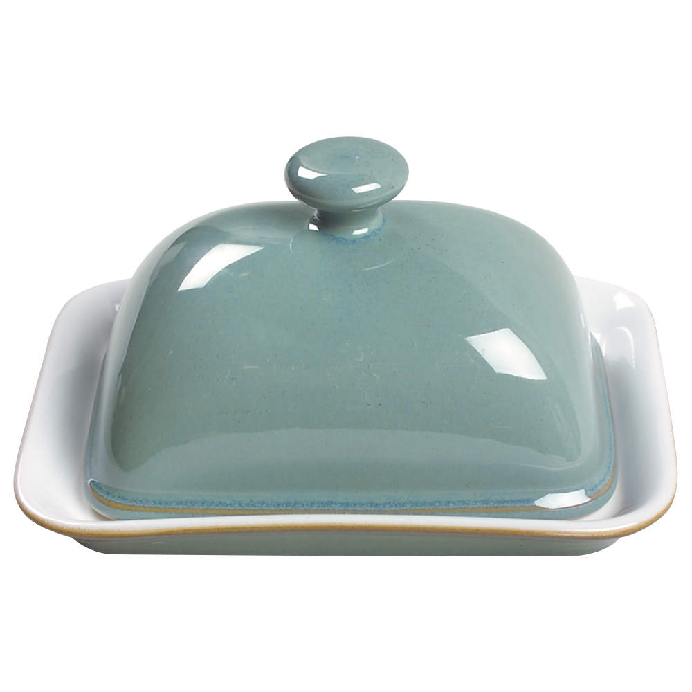 Regency Green Rectangular Covered Butter by Denby-Langley-1