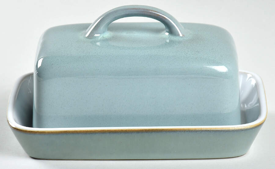 Regency Green Rectangular Covered Butter by Denby-Langley-1
