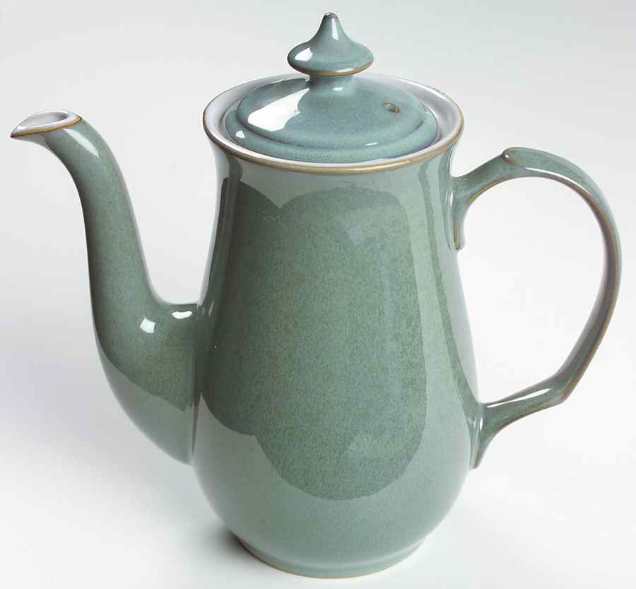 Regency Green Coffee Pot & Lid by Denby-Langley-1