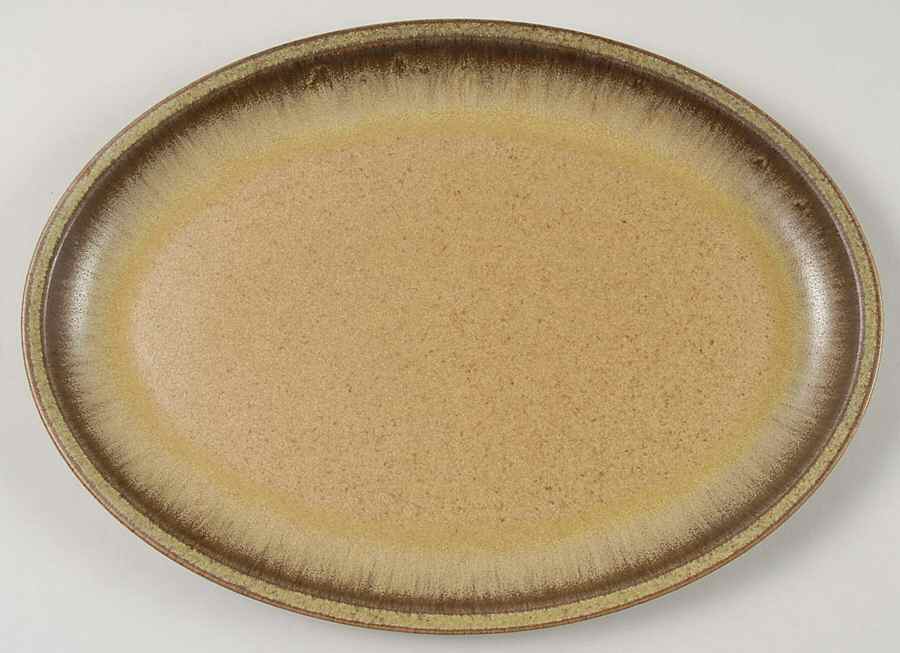 Romany Brown 11" Oval Serving Platter by Denby-Langley-1