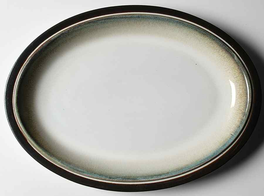 Rondo 12" Oval Serving Platter by Denby-Langley-1