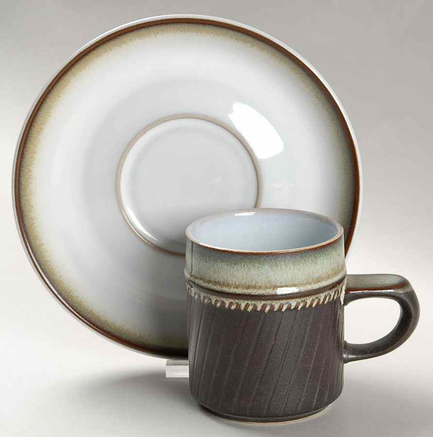 Rondo Flat Demitasse Cup & Saucer Set by Denby-Langley-1