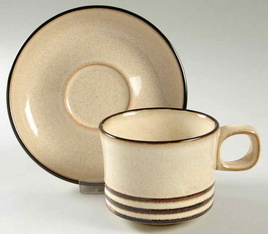 Sahara Flat Cup & Saucer Set by Denby-Langley-1