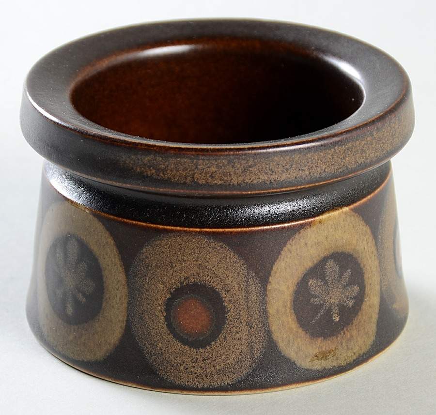 Samarkand Brown Small Jar No Lid by Denby-Langley-1