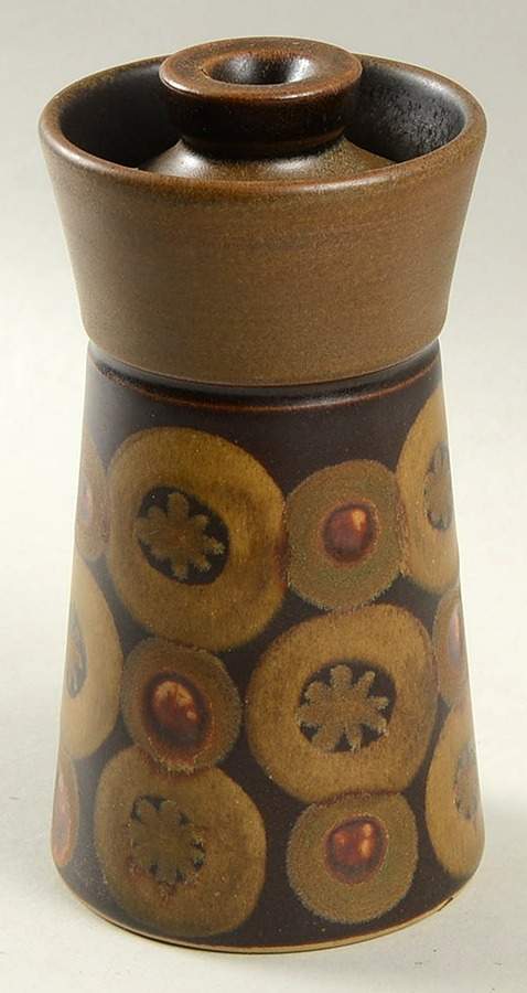 Samarkand Brown 6" Storage Jar & Lid by Denby-Langley-1