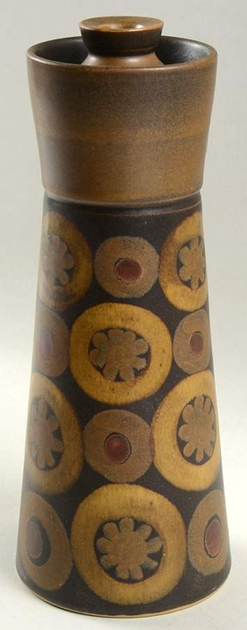 Samarkand Brown 11" Storage Jar & Lid by Denby-Langley-1