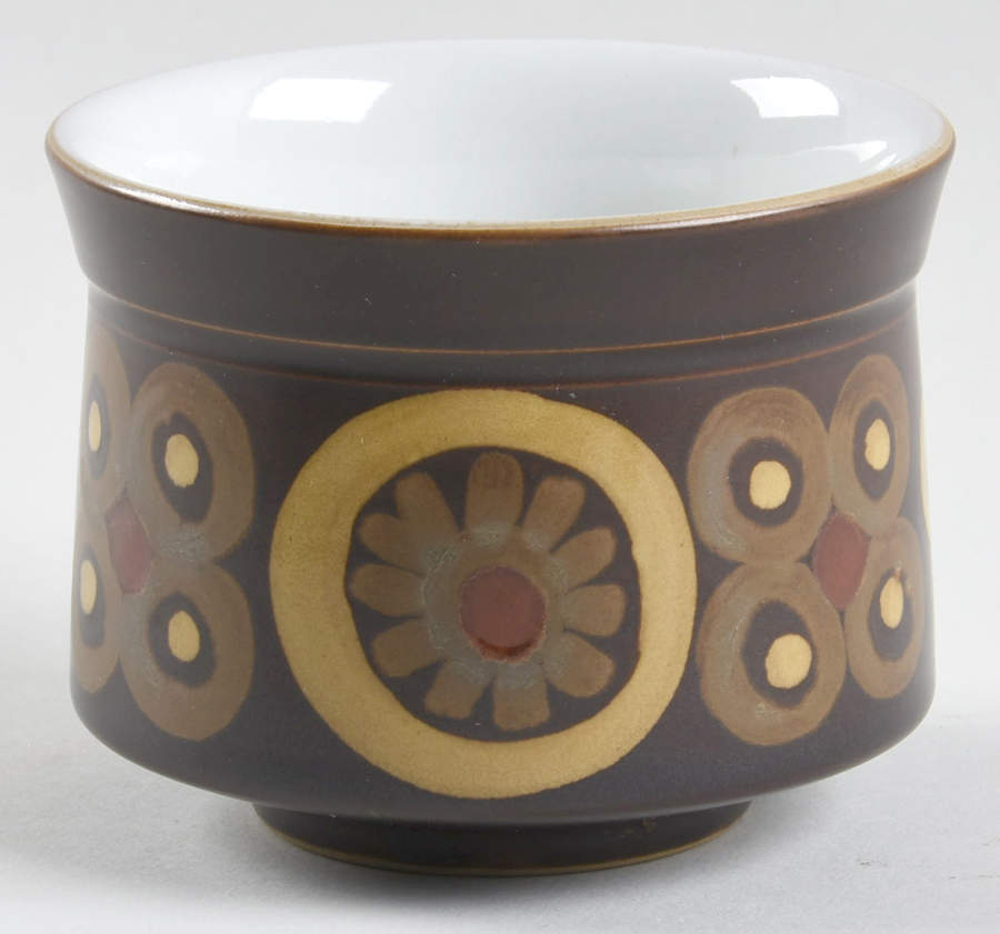 Samarkand Brown Open Sugar Bowl by Denby-Langley-1