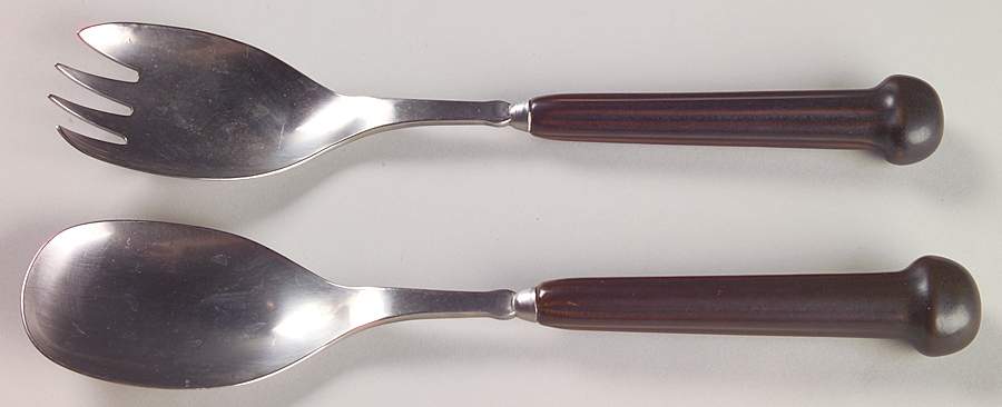 Samarkand Brown (2 Piece) Salad Set with Stainless Bowl by Denby-Langley-1