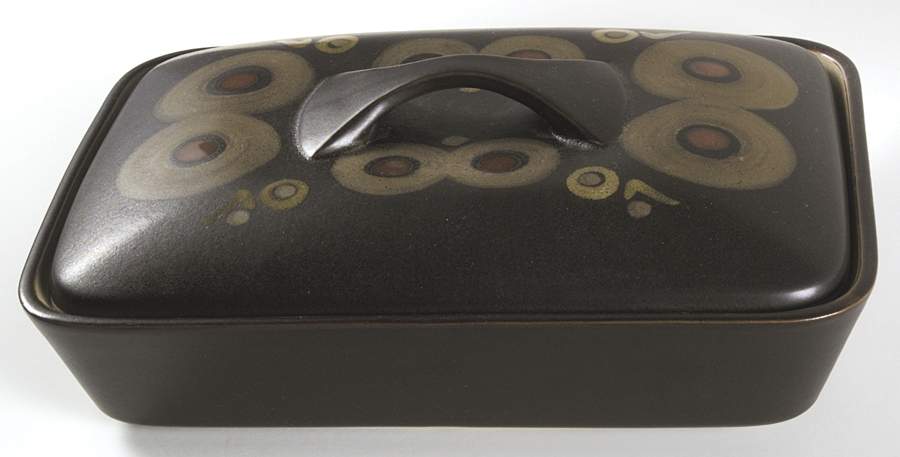 Samarkand Brown Rectangular Covered Vegetable by Denby-Langley-1