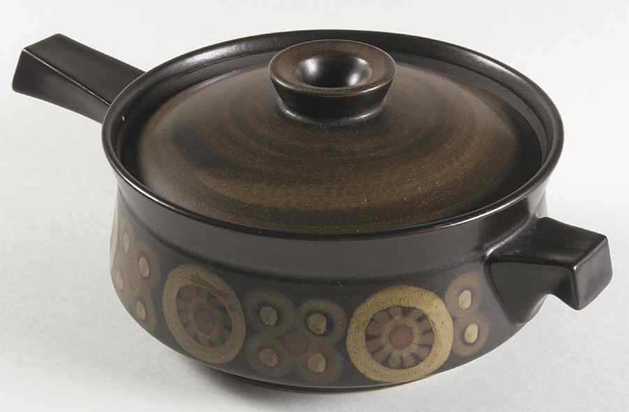 Samarkand Brown 2 Qt Round Covered Casserole by Denby-Langley-1