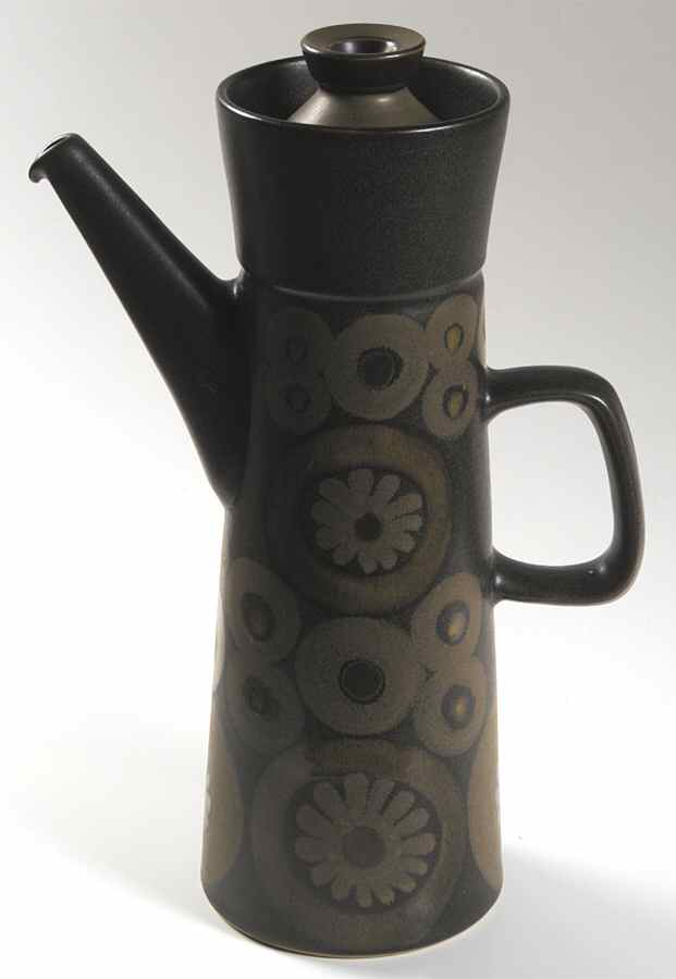 Samarkand Brown Coffee Pot & Lid by Denby-Langley-1