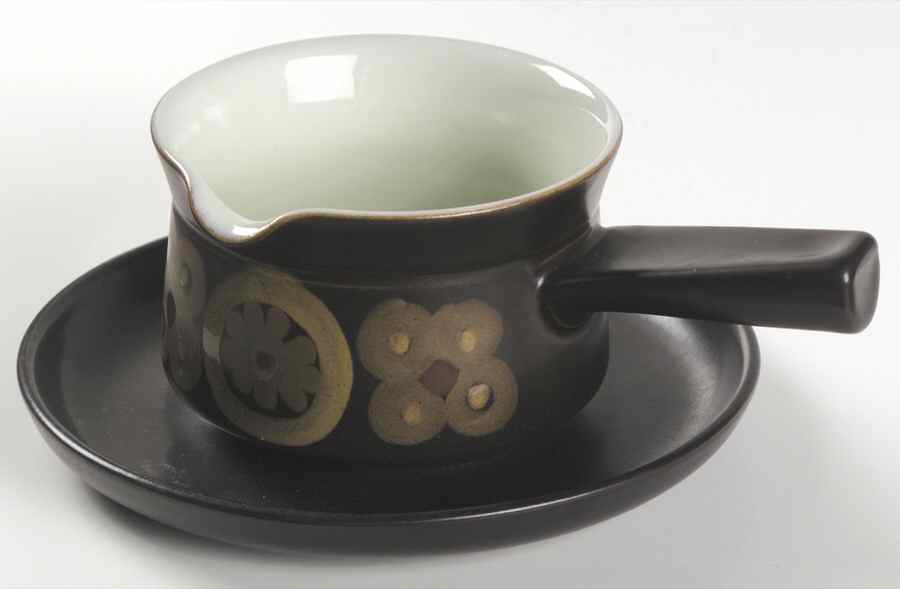 Samarkand Brown Gravy Boat & Underplate by Denby-Langley-1