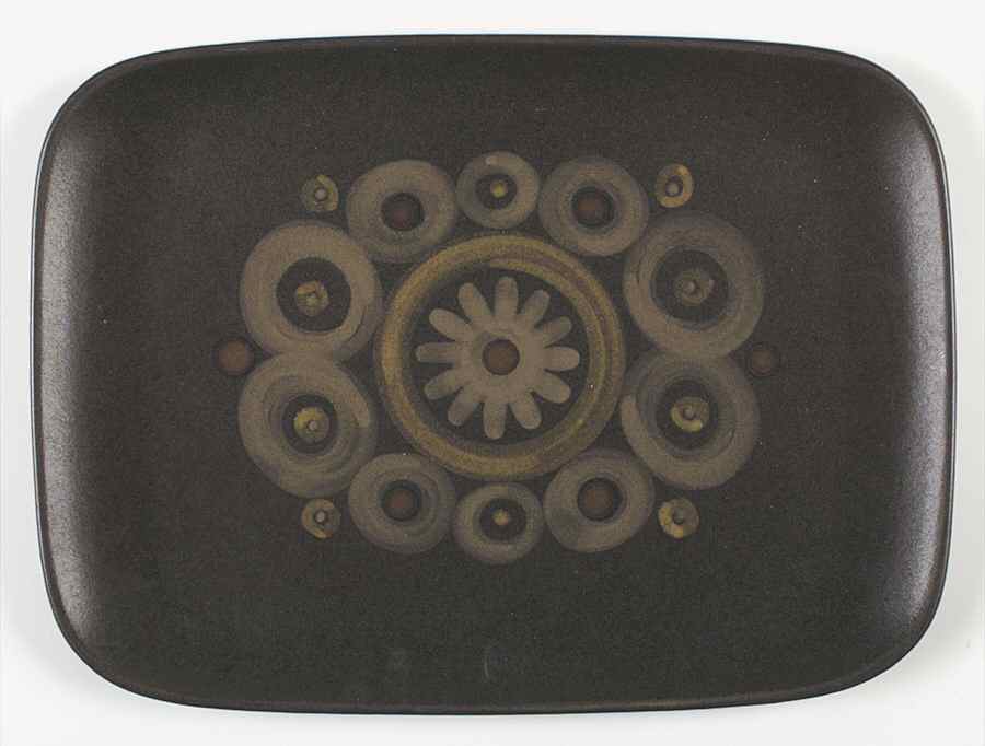 Samarkand Brown 13" Rectangular Serving Platter by Denby-Langley-1