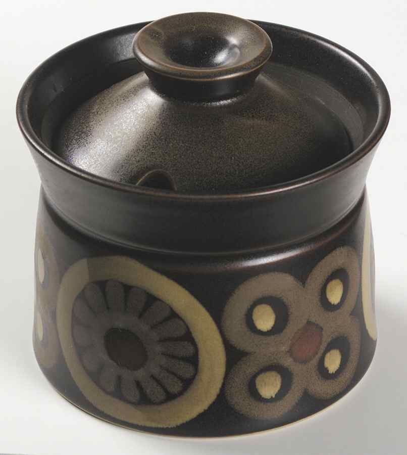 Samarkand Brown Sugar Bowl & Lid by Denby-Langley-1