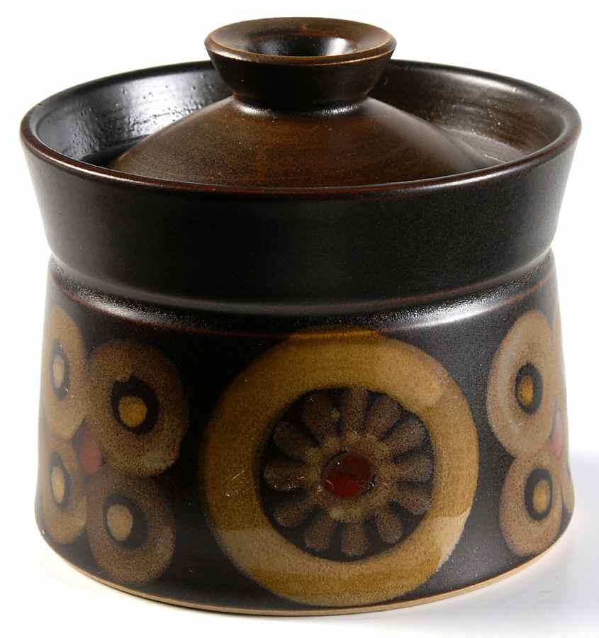 Samarkand Brown Sugar Bowl & Lid by Denby-Langley-1