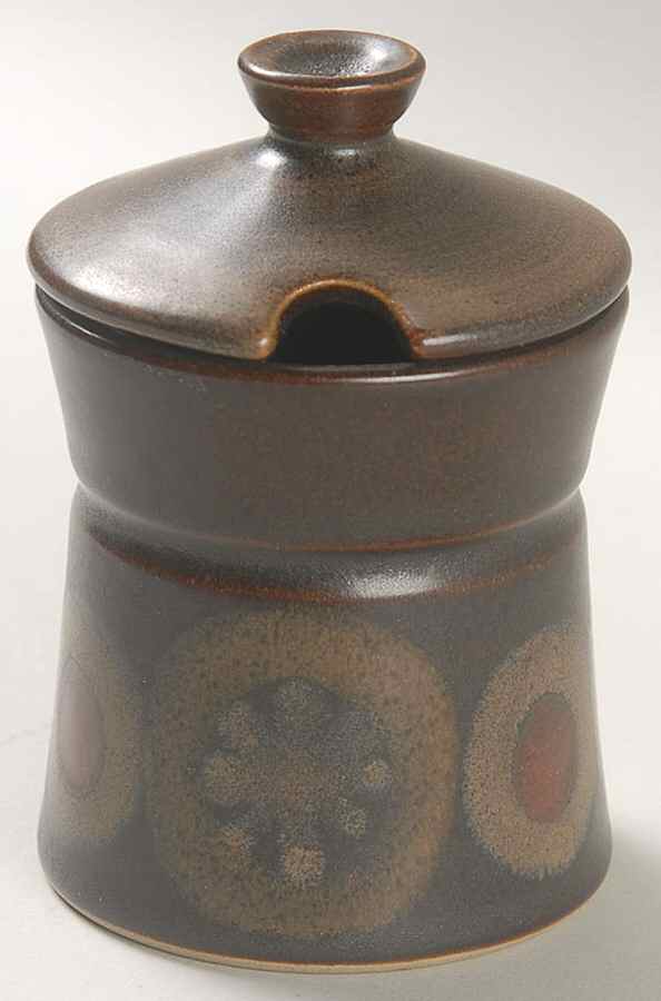 Samarkand Brown Jam/Jelly & Lid by Denby-Langley-1
