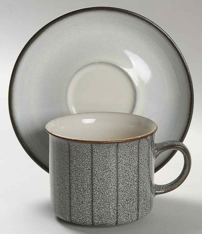 Saturn Flat Cup & Saucer Set by Denby-Langley-1