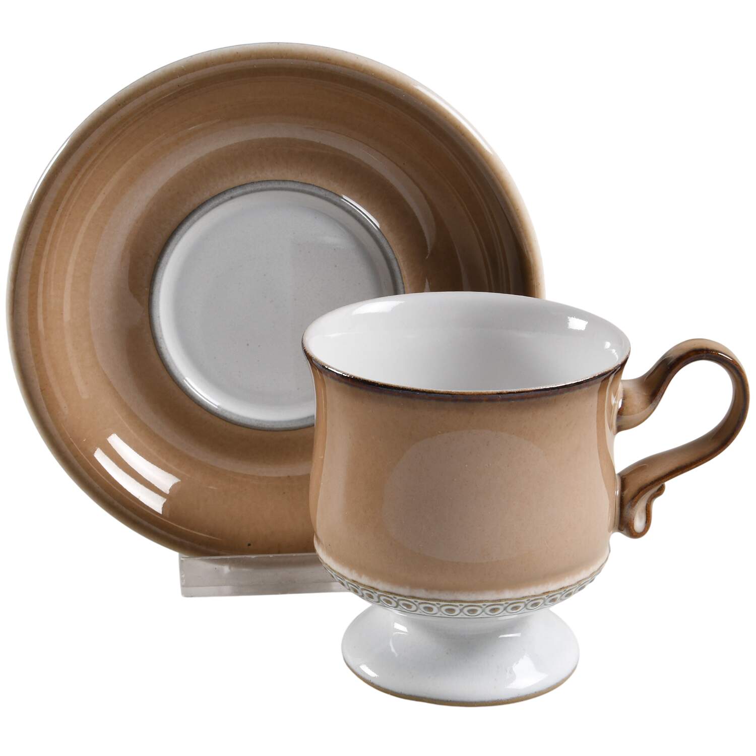 Seville Footed Cup & Saucer Set by Denby-Langley-1