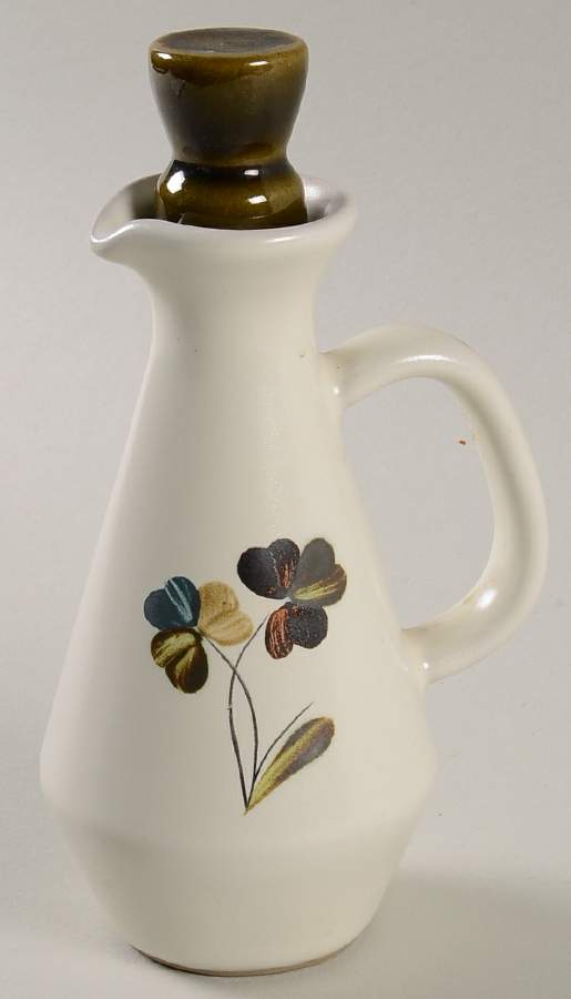 Shamrock Oil Cruet and Stopper by Denby-Langley-1