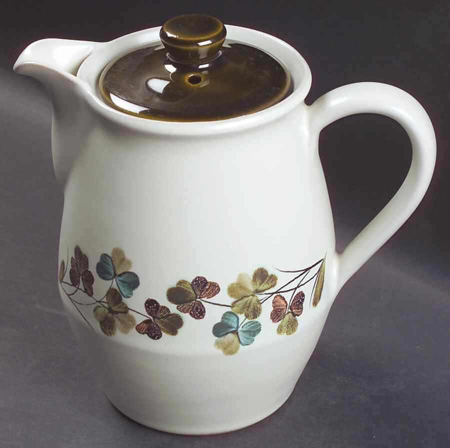 Shamrock Mini Coffee Pot & Lid by Denby-Langley-1