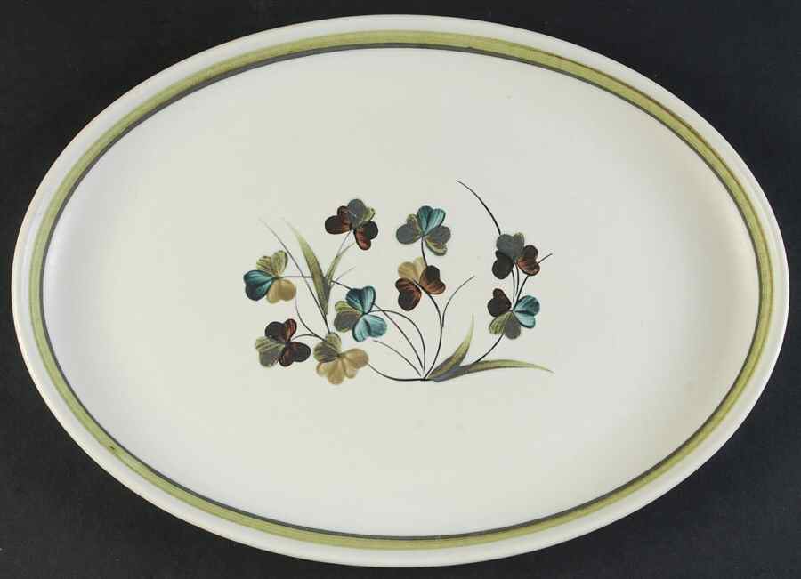 Shamrock 12" Oval Serving Platter by Denby-Langley-1