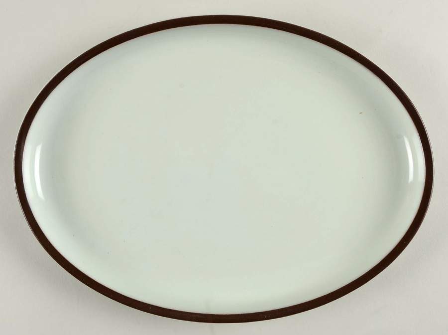 Summit (Celadon) 12" Oval Serving Platter by Denby-Langley-1