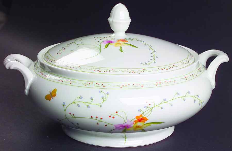 Wild Bouquet Round Covered Vegetable by Denby-Langley-1