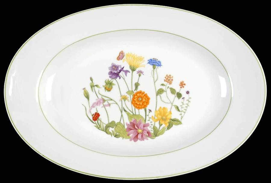 Wonderland 13" Oval Serving Platter by Denby-Langley-1