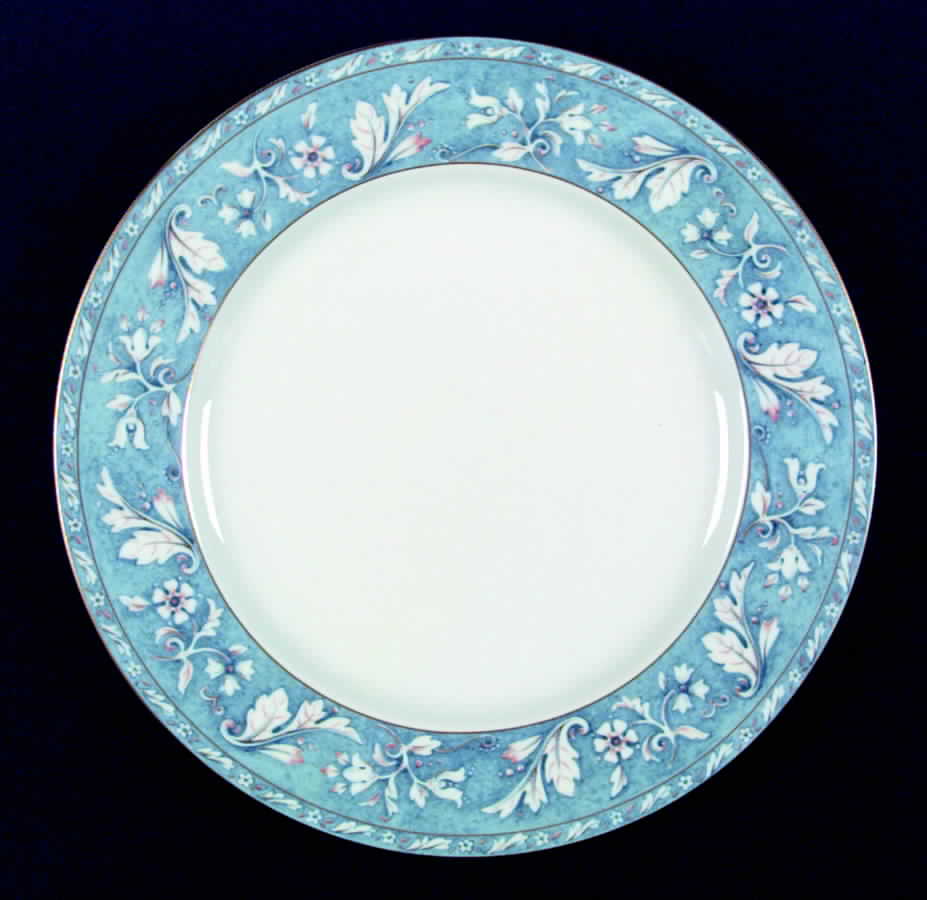 Acanthus Blue Dinner Plate by Philippe Deshoulieres-1