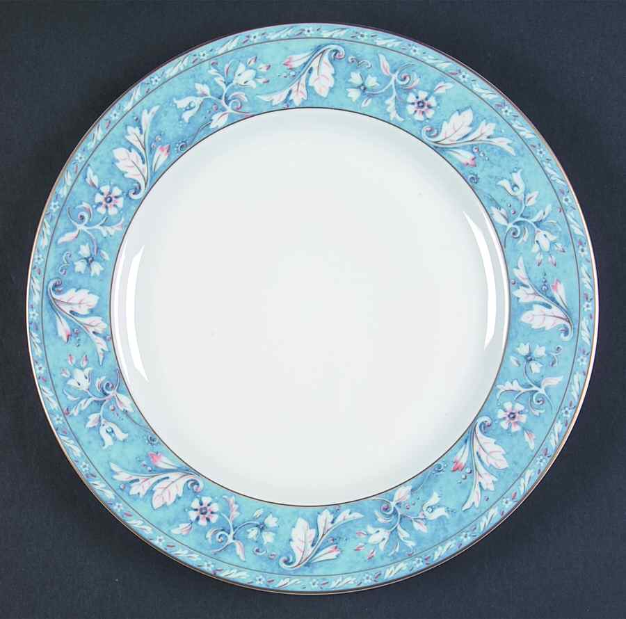 Acanthus Blue Salad Plate by Philippe Deshoulieres-1