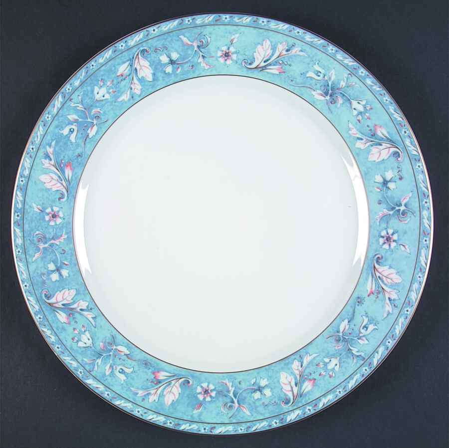 Acanthus Blue Service Plate (Charger) by Philippe Deshoulieres-1