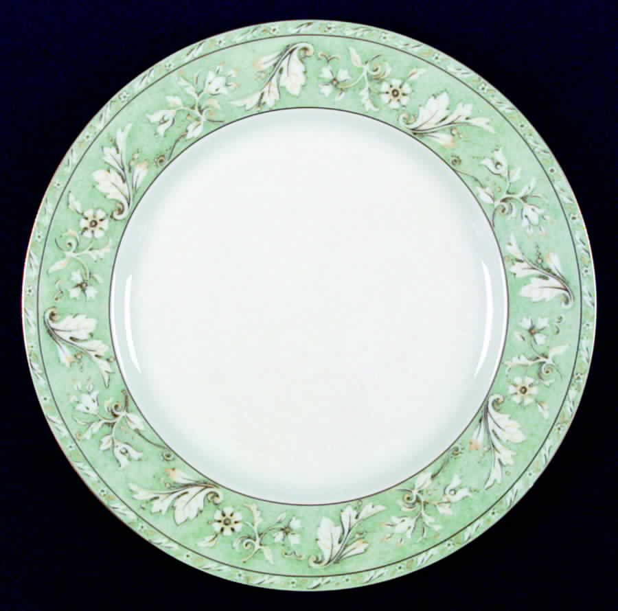 Acanthus Green Dinner Plate by Philippe Deshoulieres-1