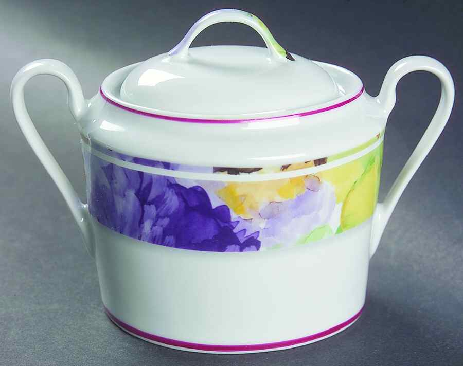 Alhambra Sugar Bowl & Lid by Philippe Deshoulieres-1