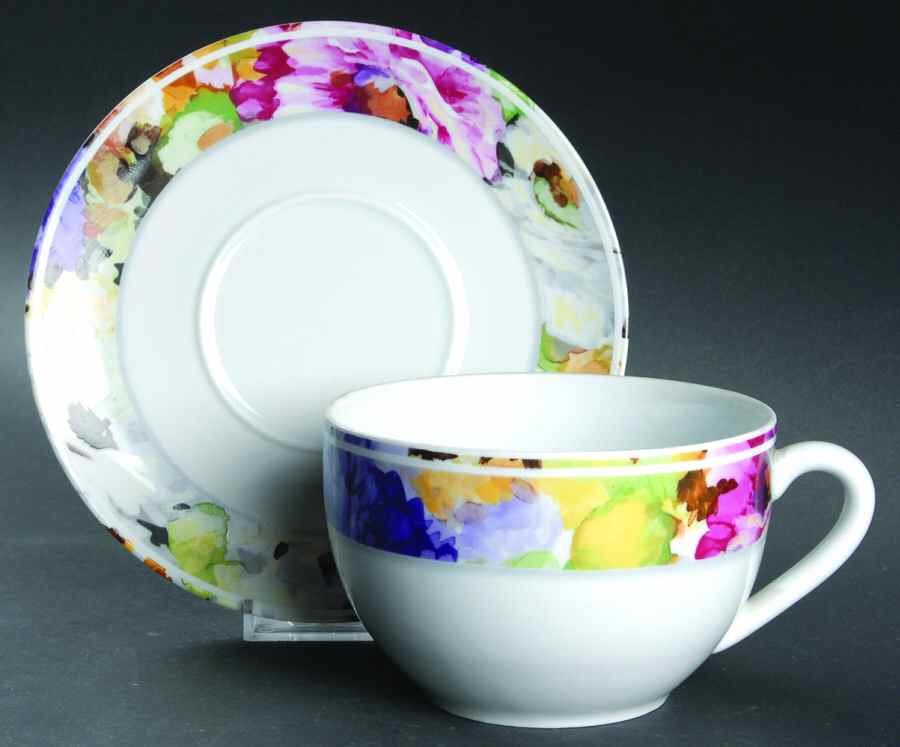 Alhambra Jumbo Cup & Saucer Set by Philippe Deshoulieres-1