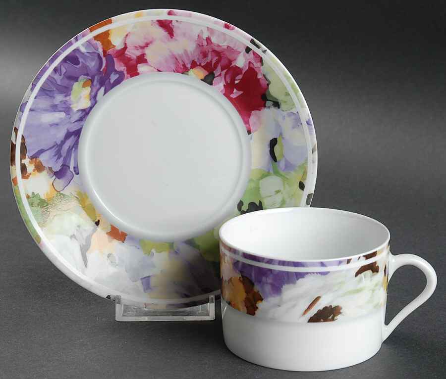 Alhambra Flat Cup & Saucer Set by Philippe Deshoulieres-1