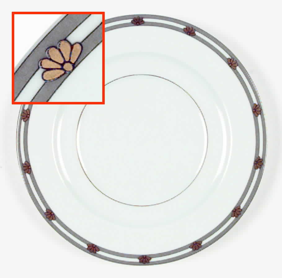 Avenue Montaigne Grey Saucer by Philippe Deshoulieres-1