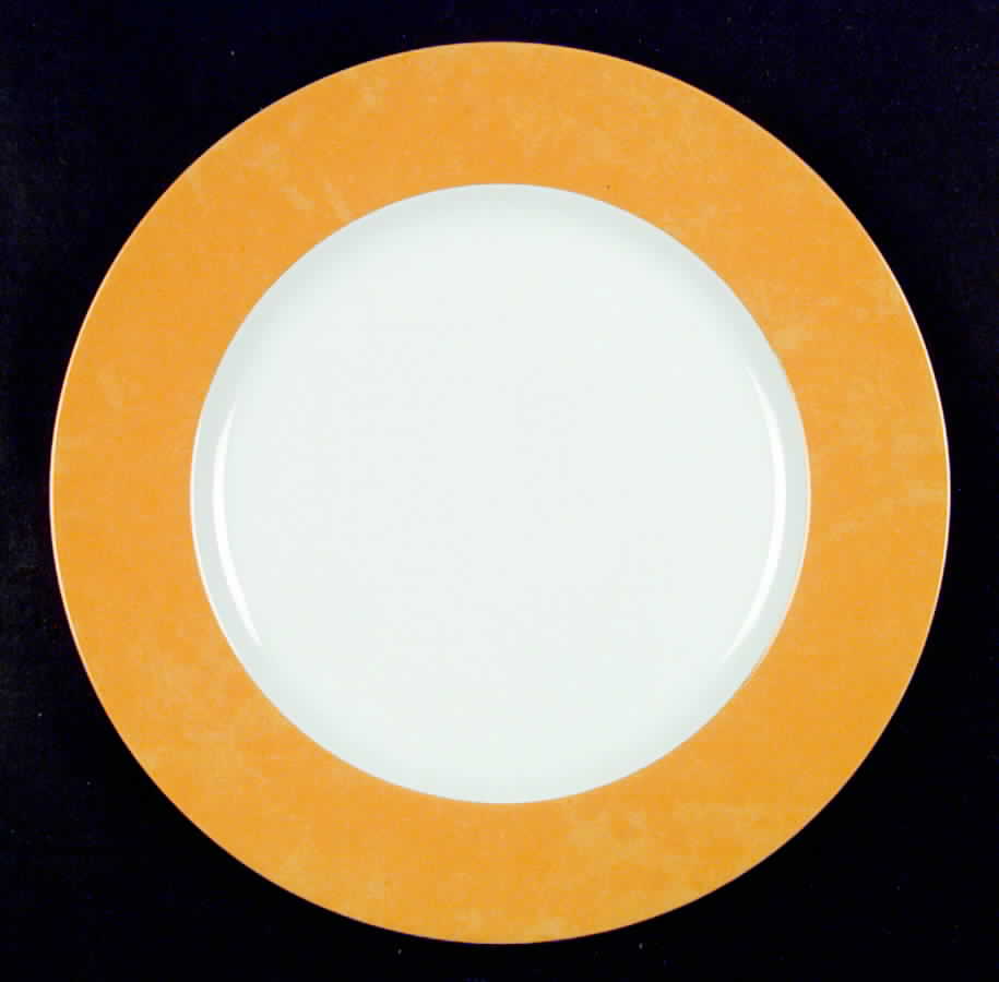 Aquarius Yellow Dinner Plate by Philippe Deshoulieres-1