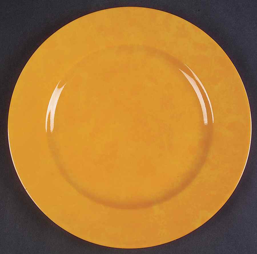 Aquarius Yellow Salad Plate by Philippe Deshoulieres-1