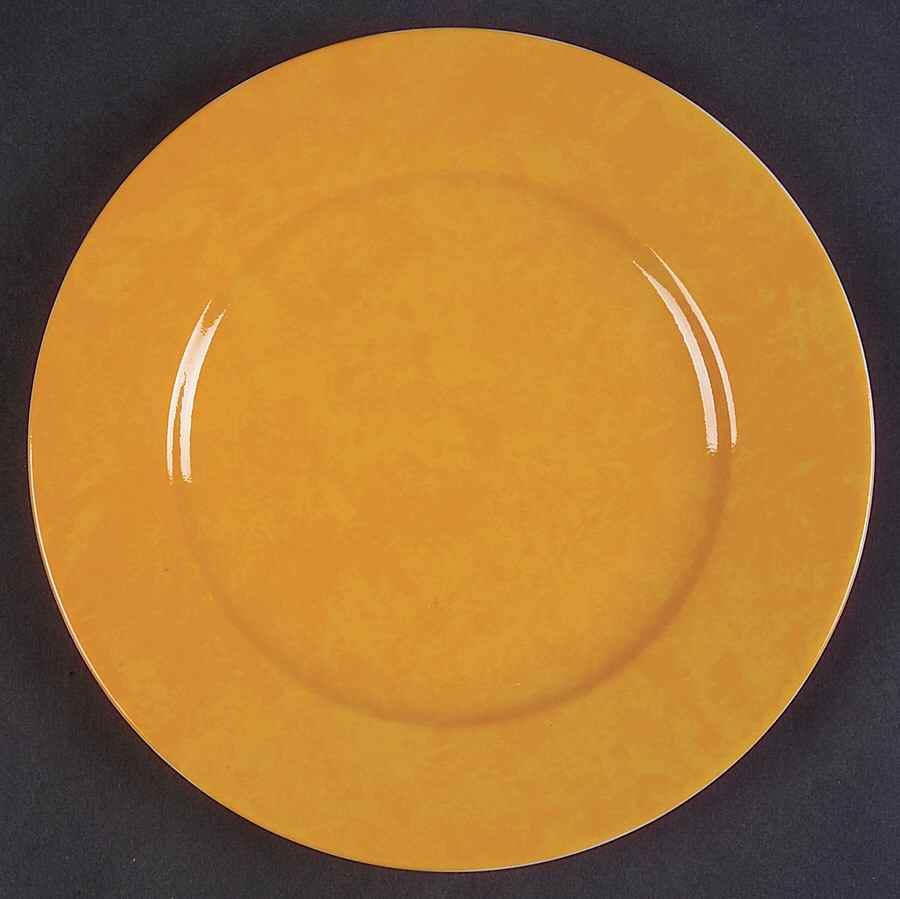 Aquarius Yellow Bread & Butter Plate by Philippe Deshoulieres-1