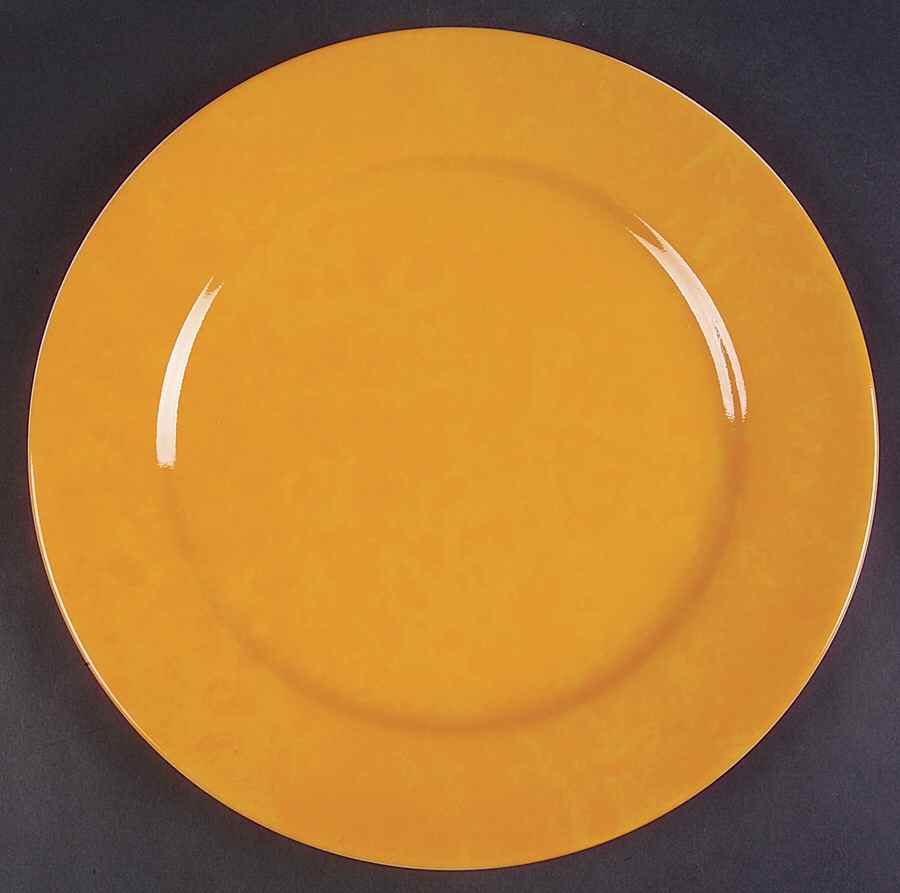 Aquarius Yellow Service Plate (Charger) by Philippe Deshoulieres-1