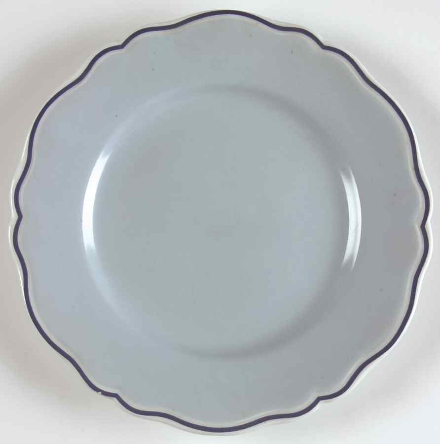 Blue Gingham Bread & Butter Plate by Philippe Deshoulieres-1