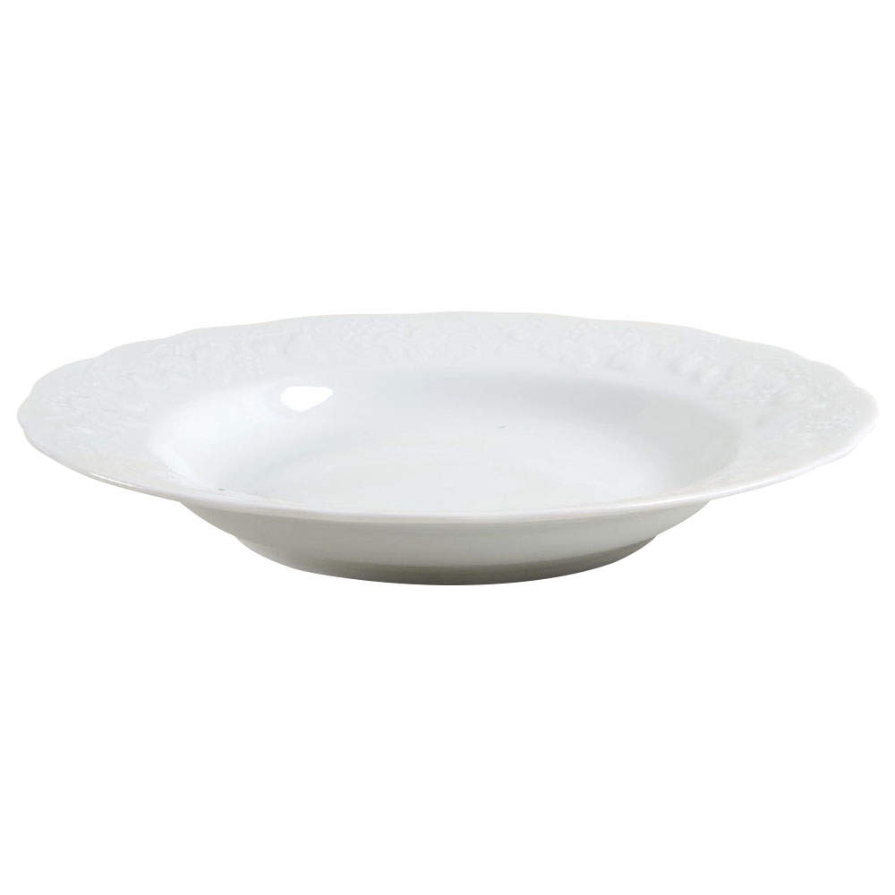 California (Blanc De Blanc) 10" Individual Pasta Bowl by Philippe Deshoulieres-1
