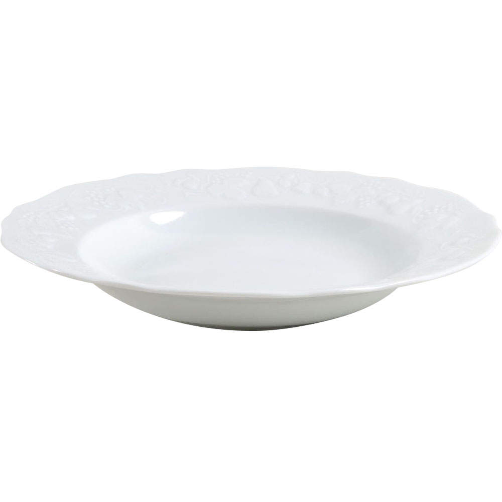 California (Blanc De Blanc) Rim Soup Bowl by Philippe Deshoulieres-1