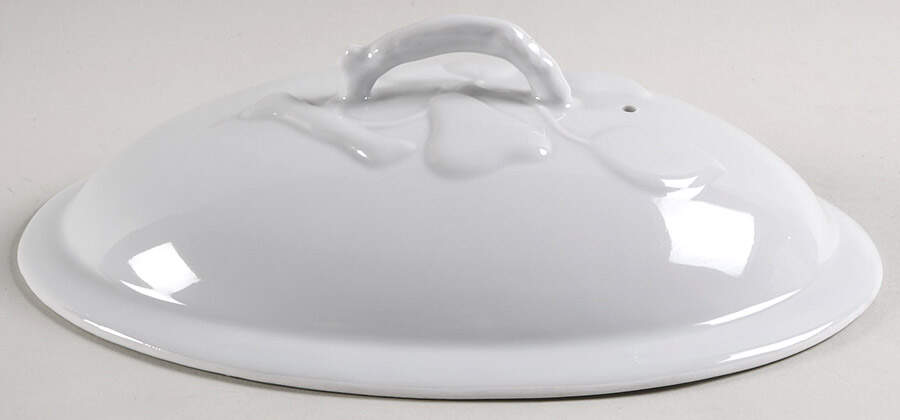 California (Blanc De Blanc) Lid for 2.25 Quart Oval Covered Casserole by Philippe Deshoulieres-1